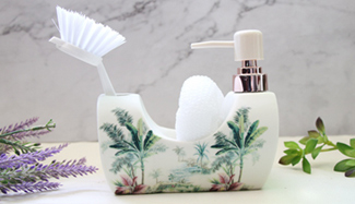 Lotion Dispenser with sponge &Brush